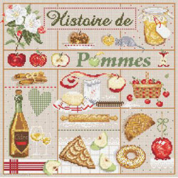 Madame la Fée, grille Histoire de pommes (FEE066)