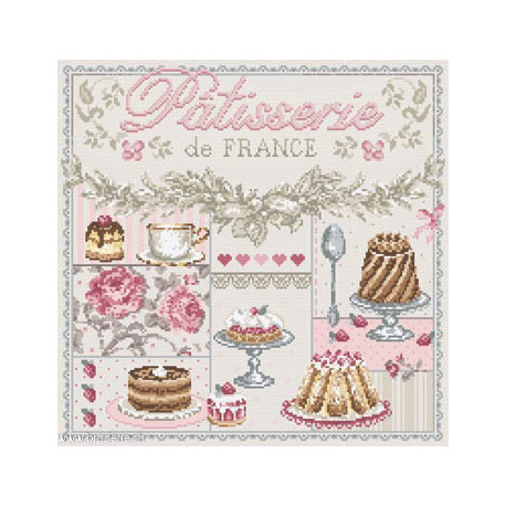 Madame la Fée, grille Patisseries de France (FEE146)