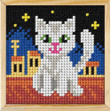 Orchidea, kit enfant chat blanc sur les toits (OR6714)